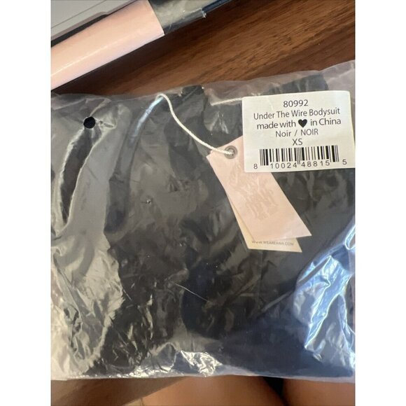 We are HAH/Revolve Under The Wire Bodysuit Black Size XS Nwts NEW B - Picture 8 of 8